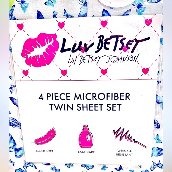 Betsey Johnson Twin Sheet Set - Picture 3 of 5